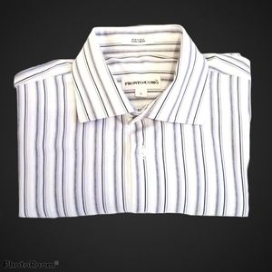 Pronto-uomo Men's L Dress Cotton Shirt Non Iron